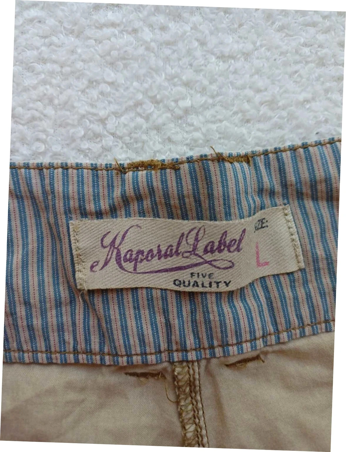 Pantalón Chino Kaporal beige "Panic" - Nuevo con etiqueta - Talla L – photo 5